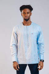 Voile Cotton Man's Long Sleeve Shirt