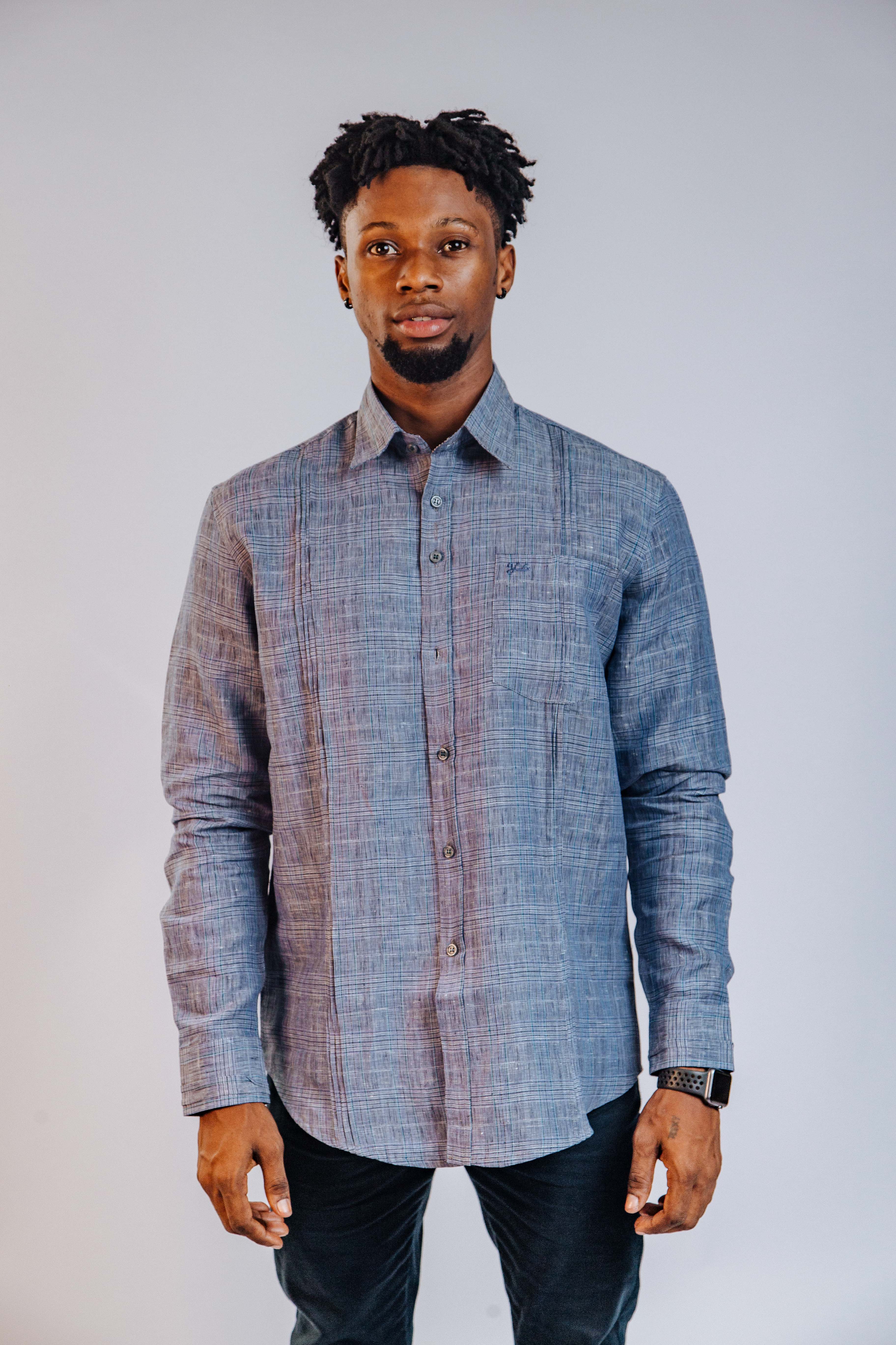 Linen Men's Long Sleeve Shirt