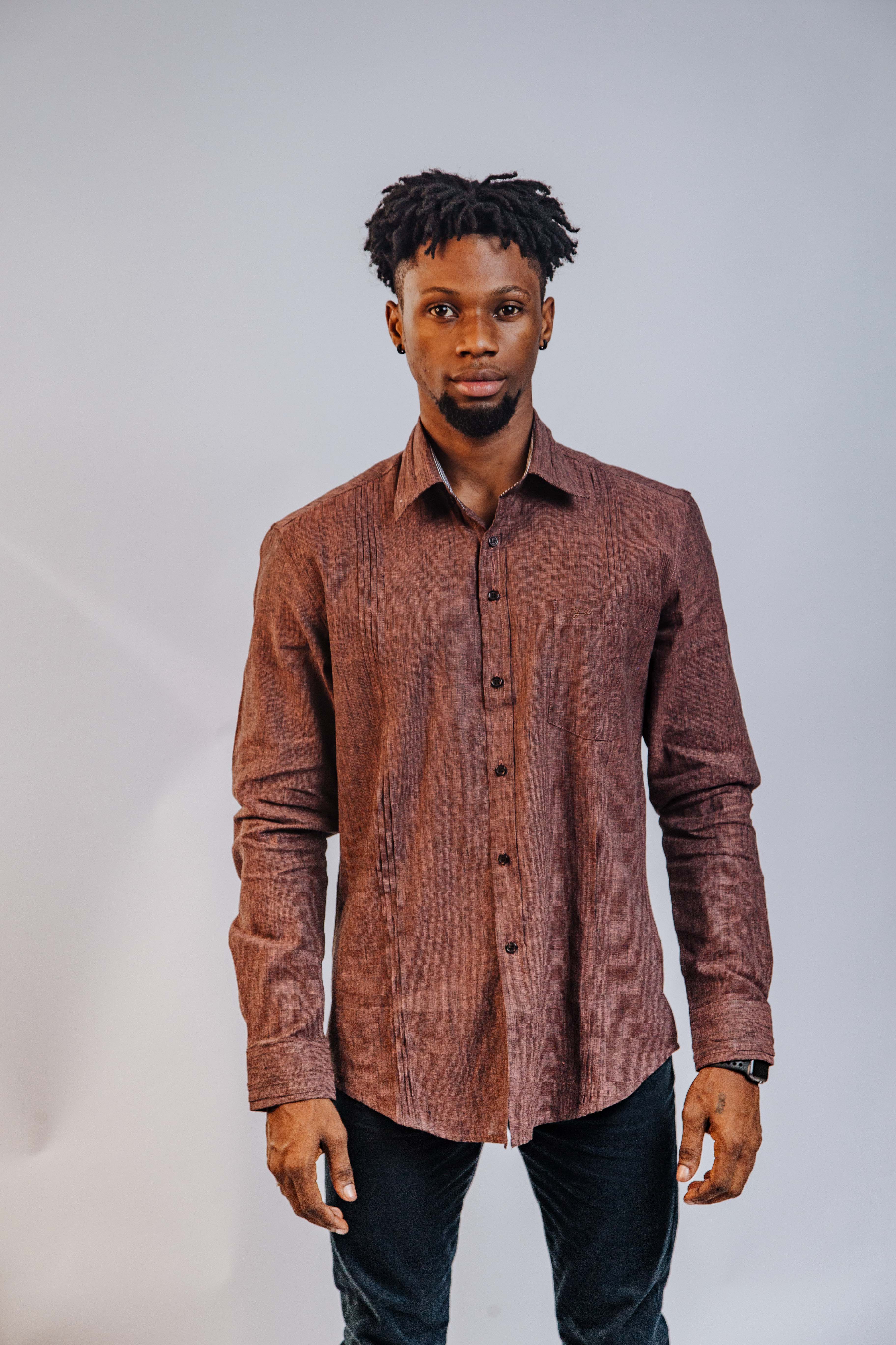 Linen Men's Long Sleeve Shirt