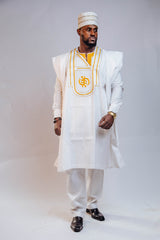 Voile Cotton 3 Piece Men's Set (Agbada)