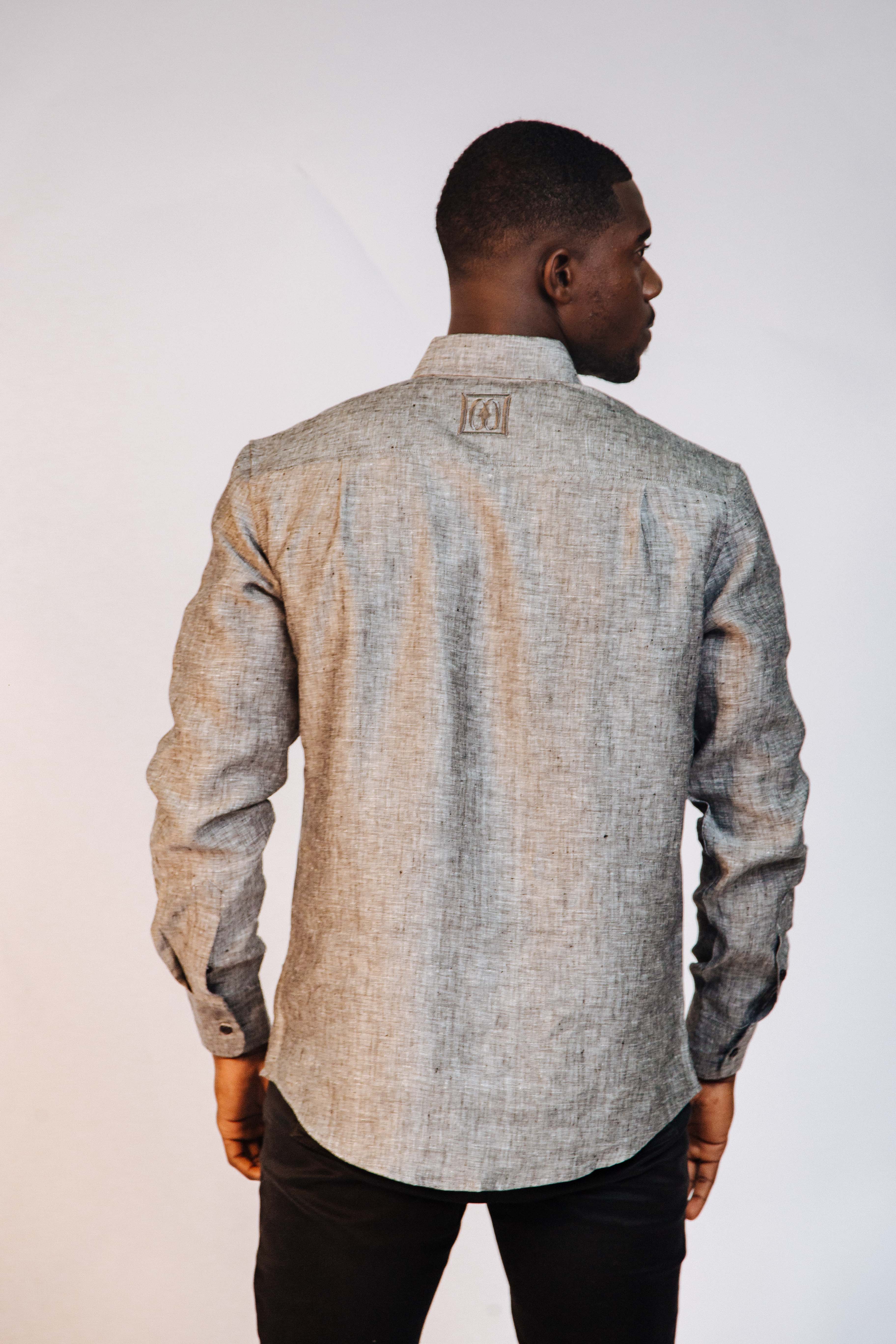 Linen Men's Long Sleeve Shirt