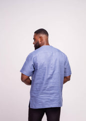 Linen Men's Shirt (Short Sleeves) - YvonneEx