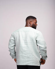 Linen Men's Shirt (Long Sleeves) - YvonneEx