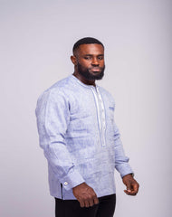 Linen Men's Shirt (Long Sleeves) - YvonneEx
