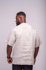 Linen Men's Shirt (Short Sleeves) - YvonneEx