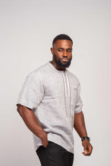 Linen Men's Shirt (Short Sleeves) - YvonneEx