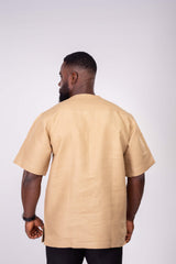 Linen Men's Shirt (Short Sleeves) - YvonneEx