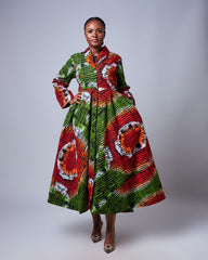 Ankara Short Jacket Dress