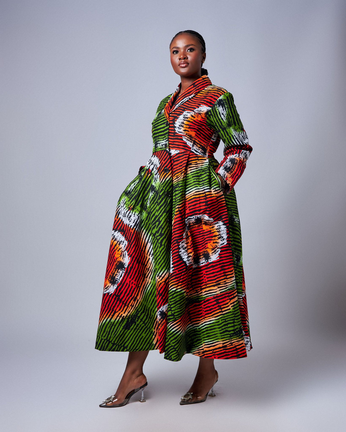 Ankara Short Jacket Dress